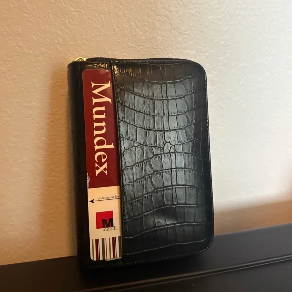 Vintage Mundi Mundex Daily Planner Organizer Wallet NWT